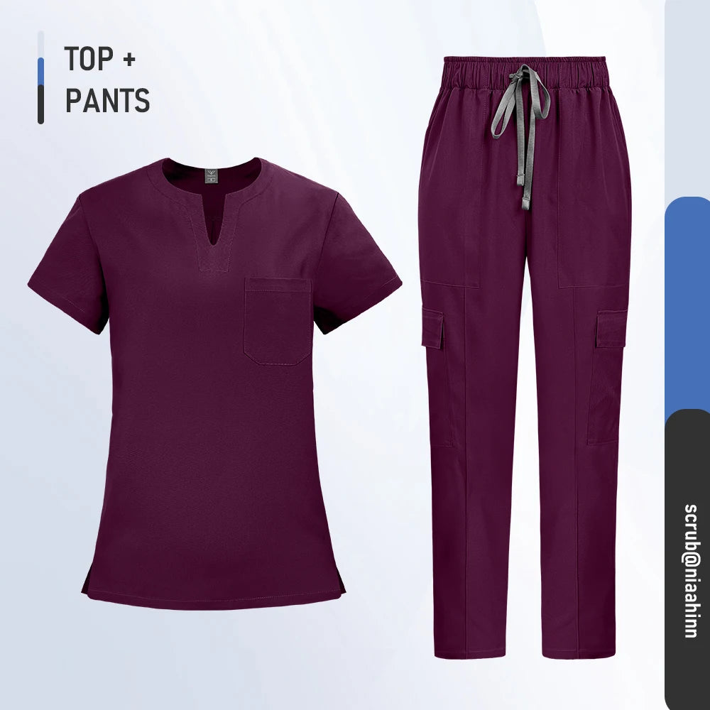 Ensemble Médical Femme - Haut et Pantalon (10 Couleurs)