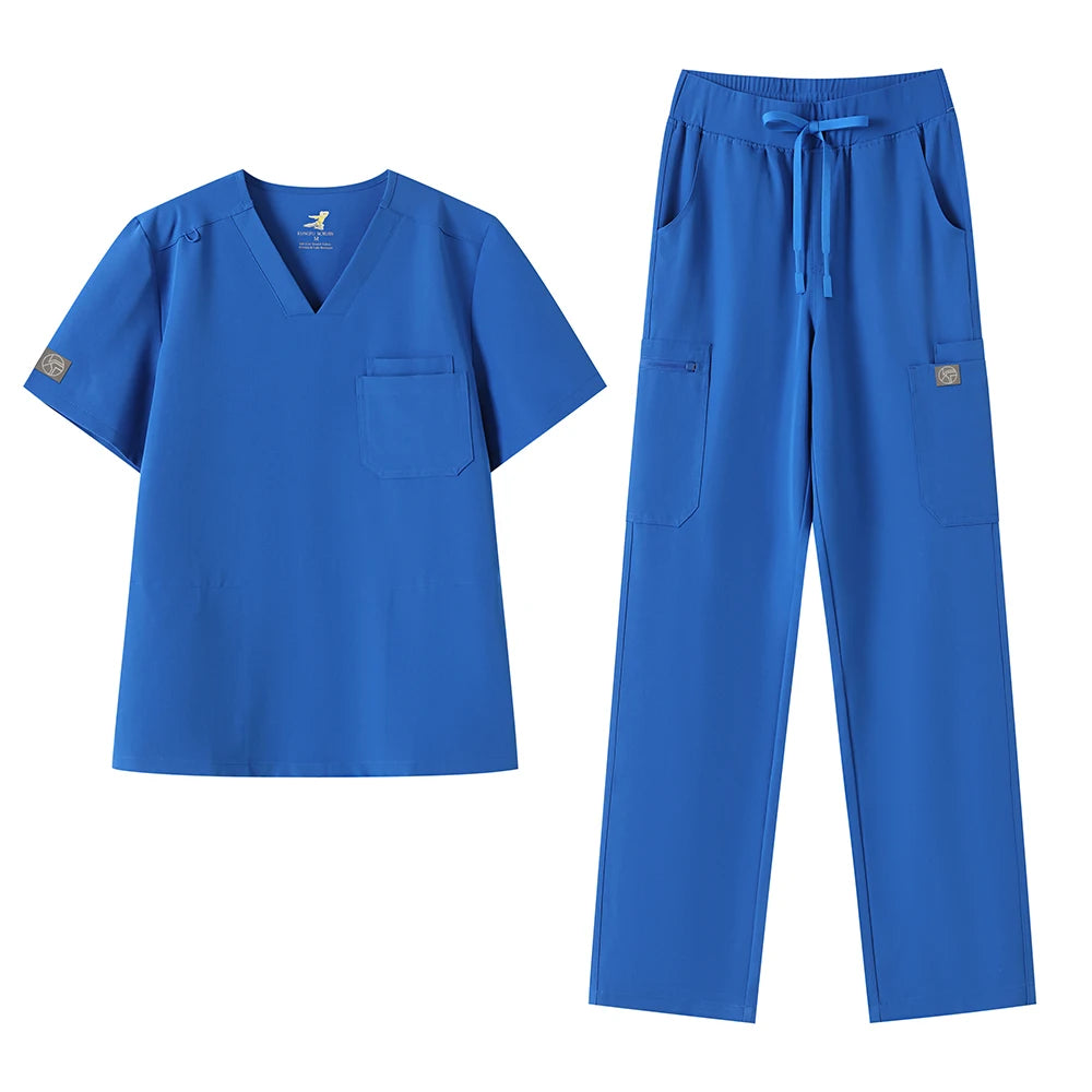 KUNGFU SCRUBS Ensemble médical homme anti-froissement style jogger