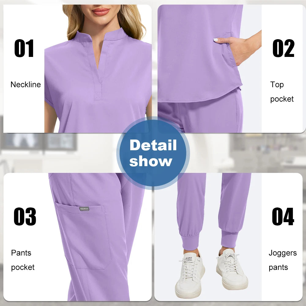 Ensemble Médical Femme - Haut et Pantalon (16 Couleurs)