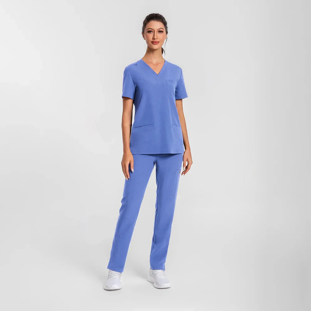 KUNGFU SCRUBS Ensemble médical femme anti-froissement doux antibactérien