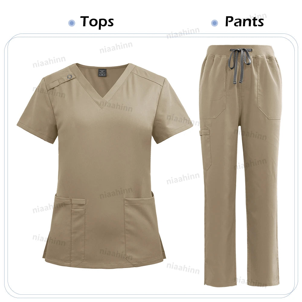 Ensemble Médical Femme - Haut et Pantalon (9 Couleurs)