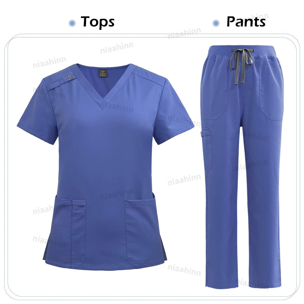 Ensemble Médical Femme - Haut et Pantalon (9 Couleurs)