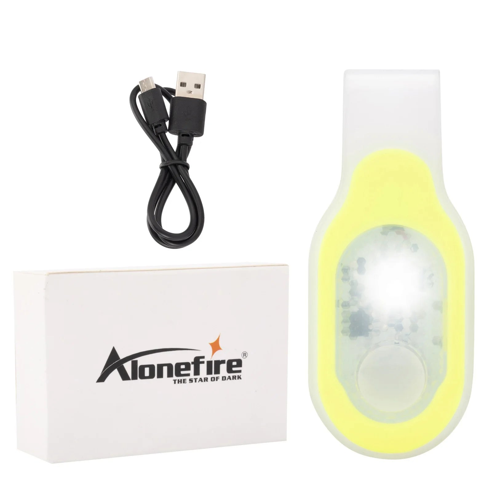 Lampe de Sécurité LED Rechargeable USB avec Clip