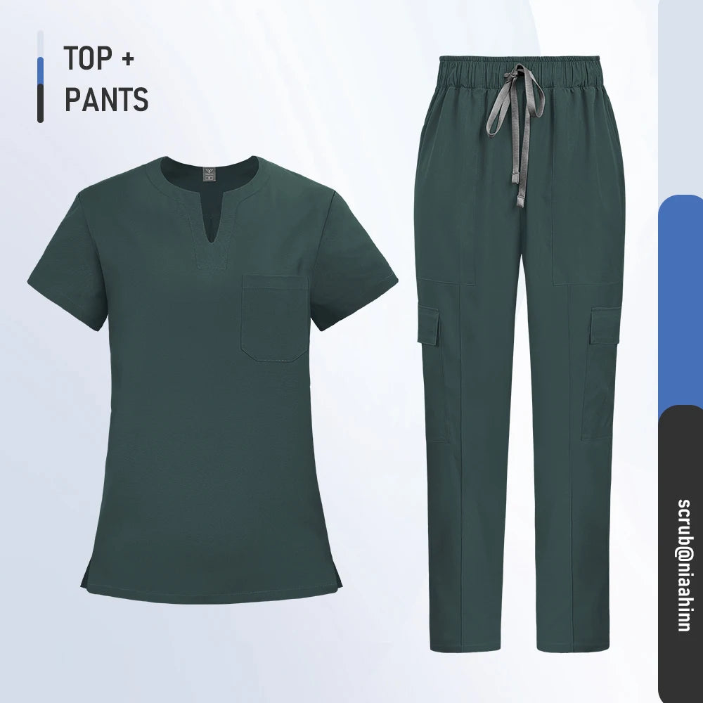 Ensemble Médical Femme - Haut et Pantalon (10 Couleurs)