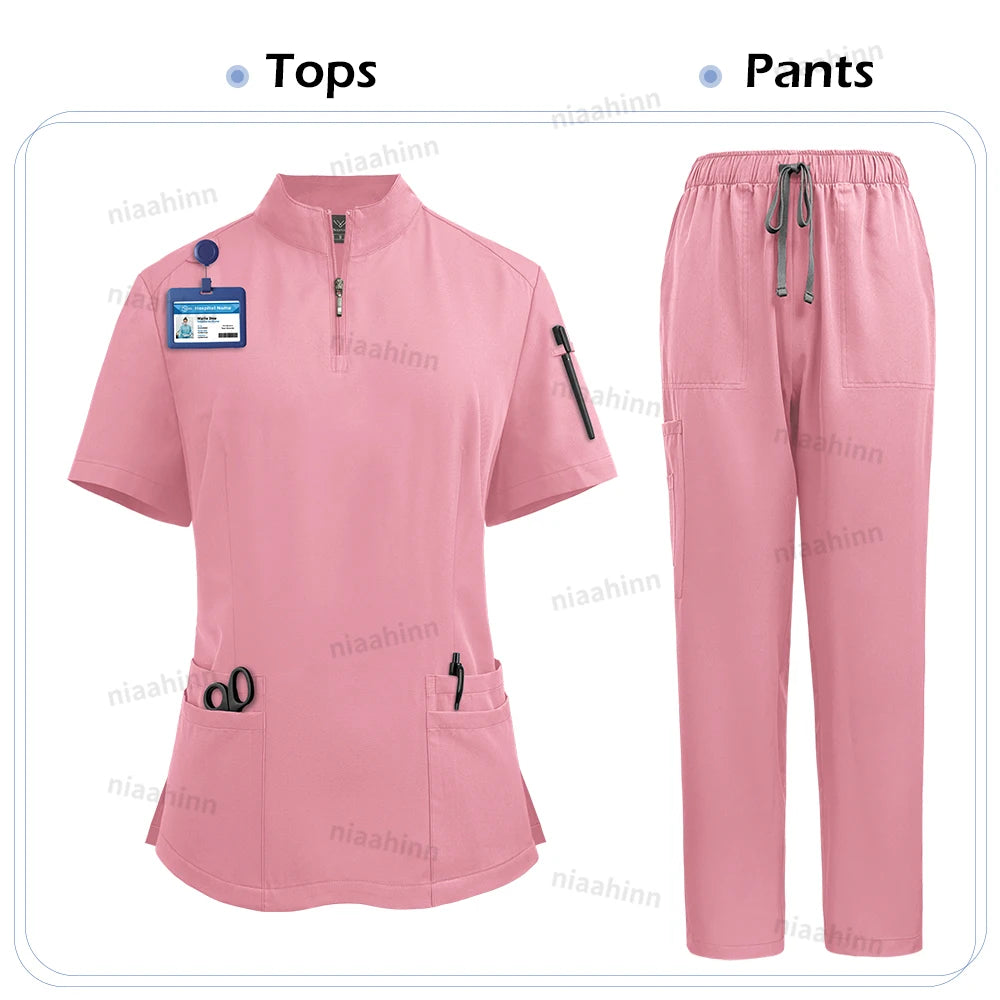 Ensemble Médical Femme - Haut et Pantalon (9 Couleurs)