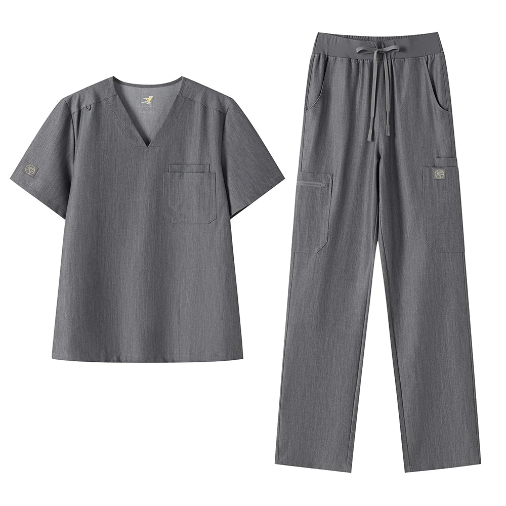 KUNGFU SCRUBS Ensemble médical homme anti-froissement style jogger