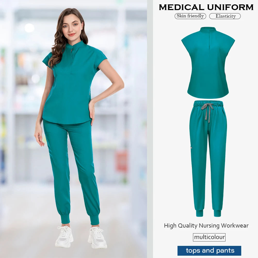 Ensemble Médical Femme - Haut et Pantalon (16 Couleurs)