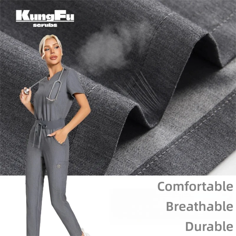 KUNGFU SCRUBS Ensemble médical femme col en V ajusté