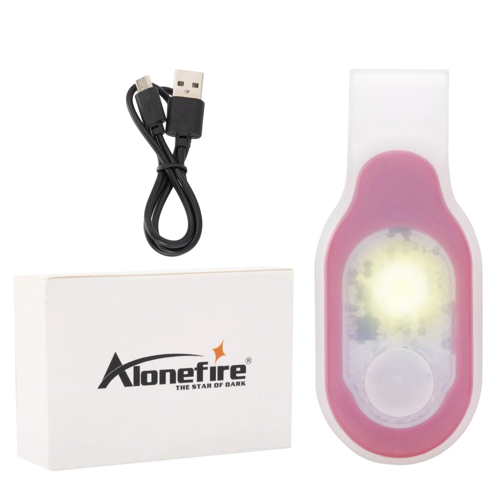 Lampe de Sécurité LED Rechargeable USB avec Clip