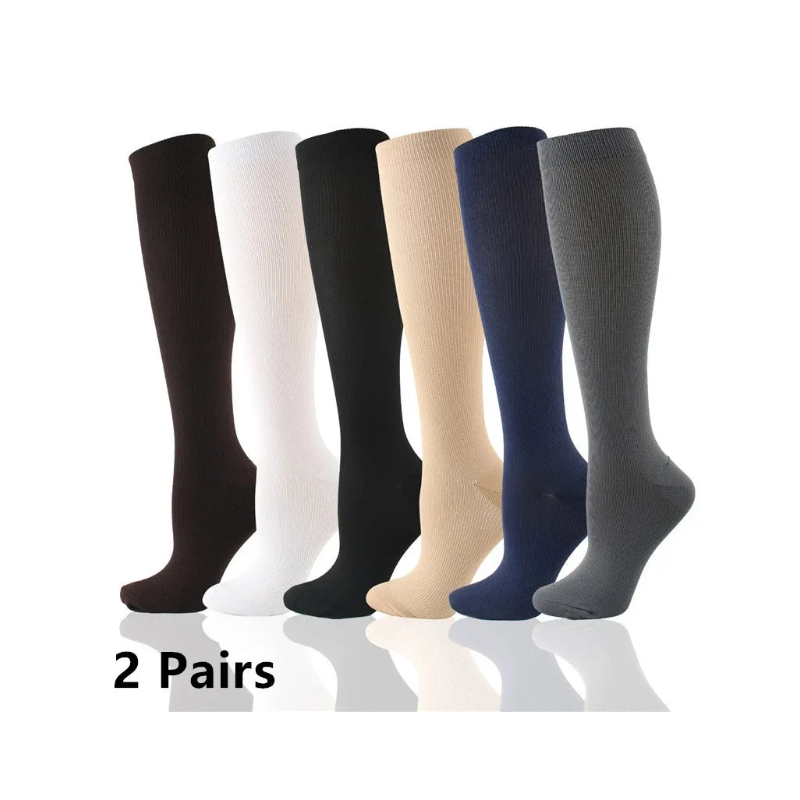 Bas de Compression Anti-Fatigue - Lot de 2 Paires
