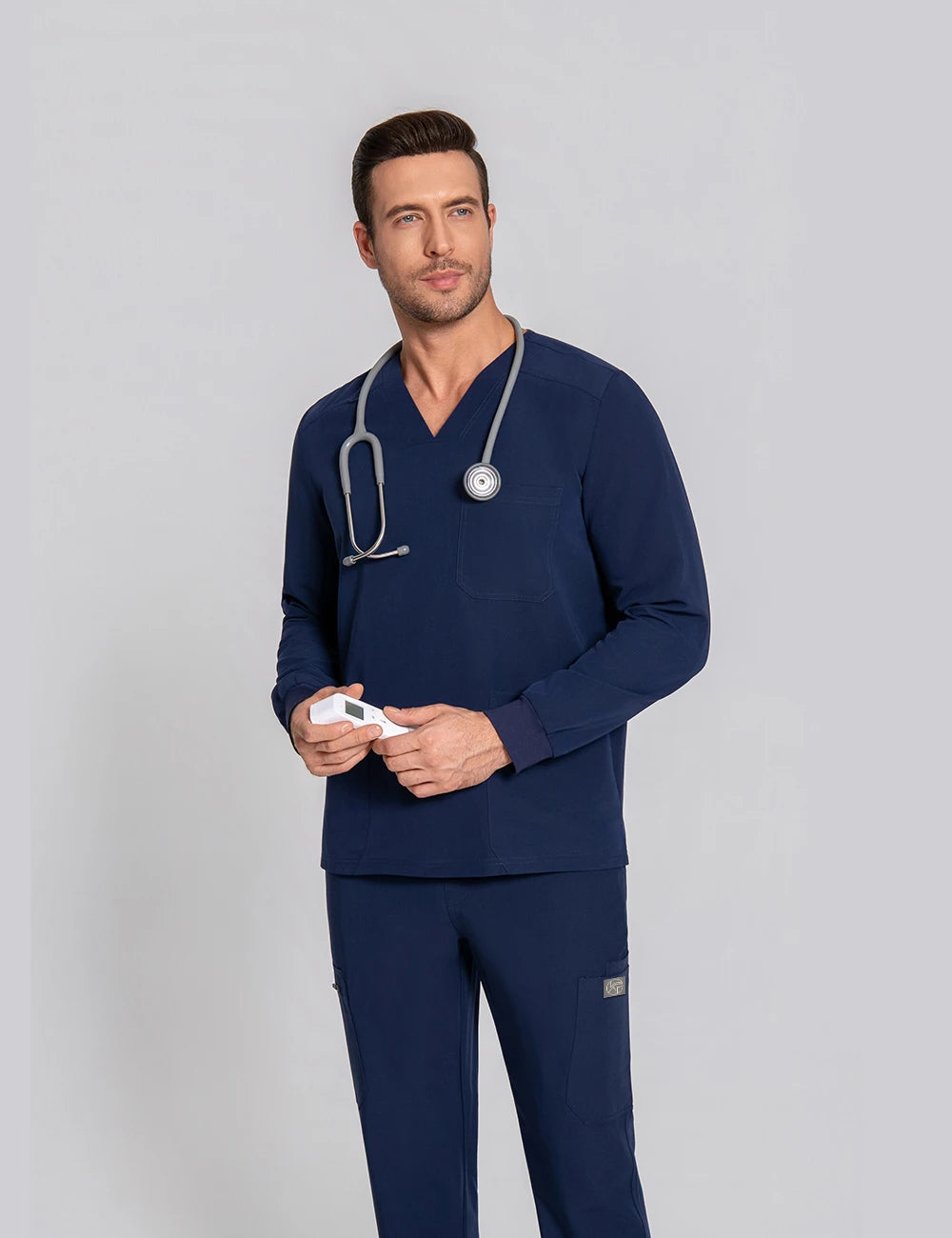 KUNGFU SCRUBS Haut médical homme manches longues antibactérien