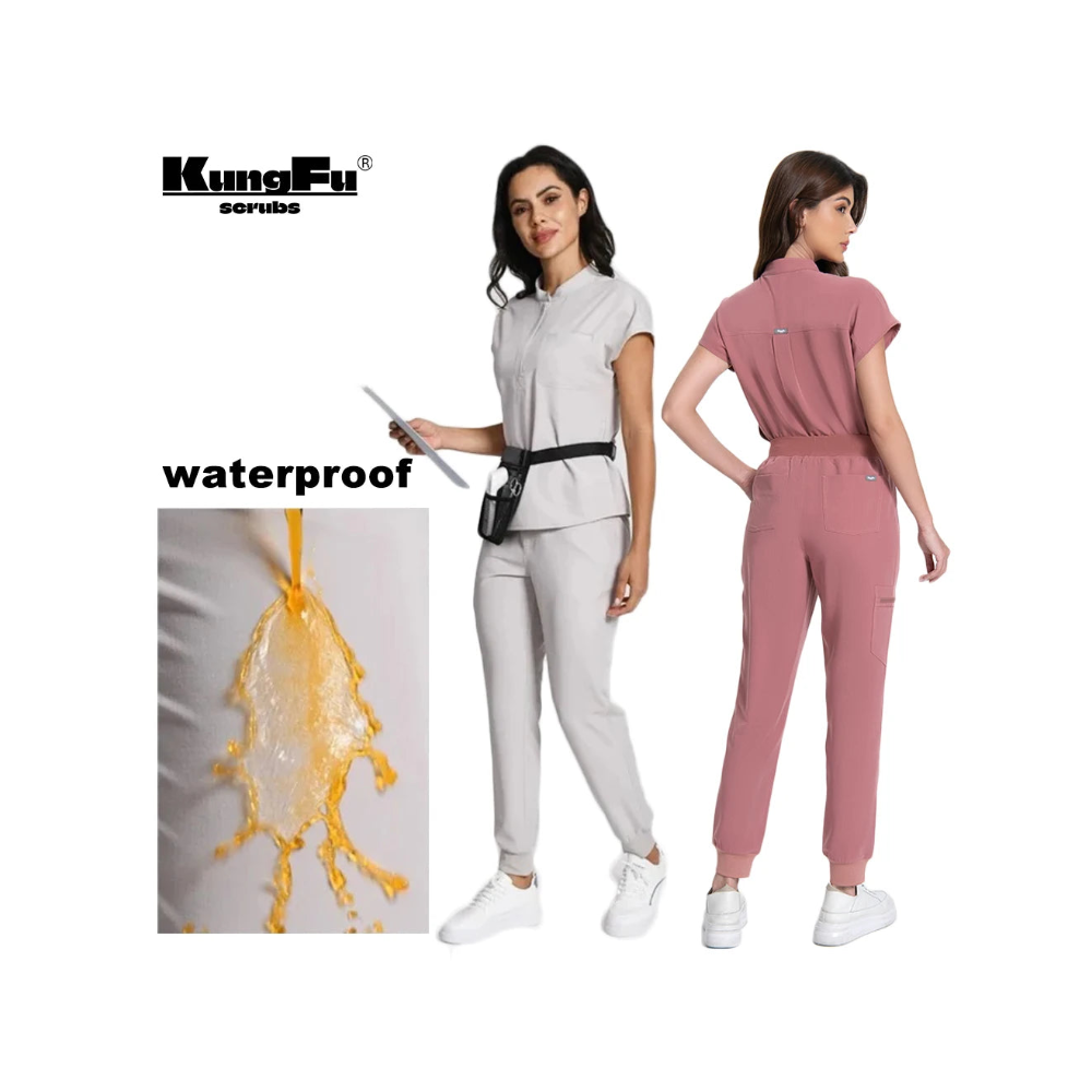 KUNGFU SCRUBS Ensemble médical femme couleurs modernes antibactérien