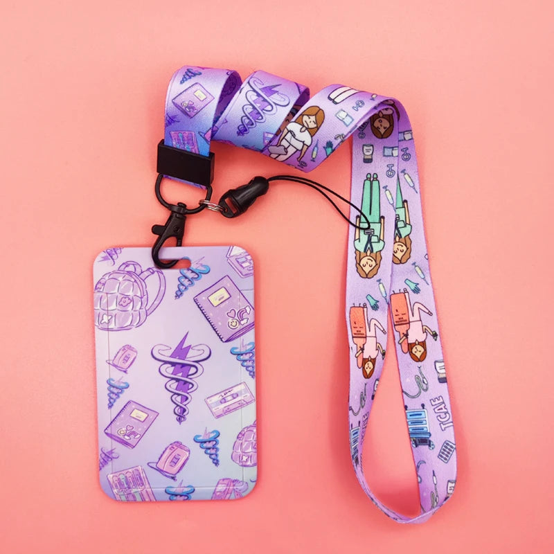Porte-badge avec cordon pour infirmières et médecins