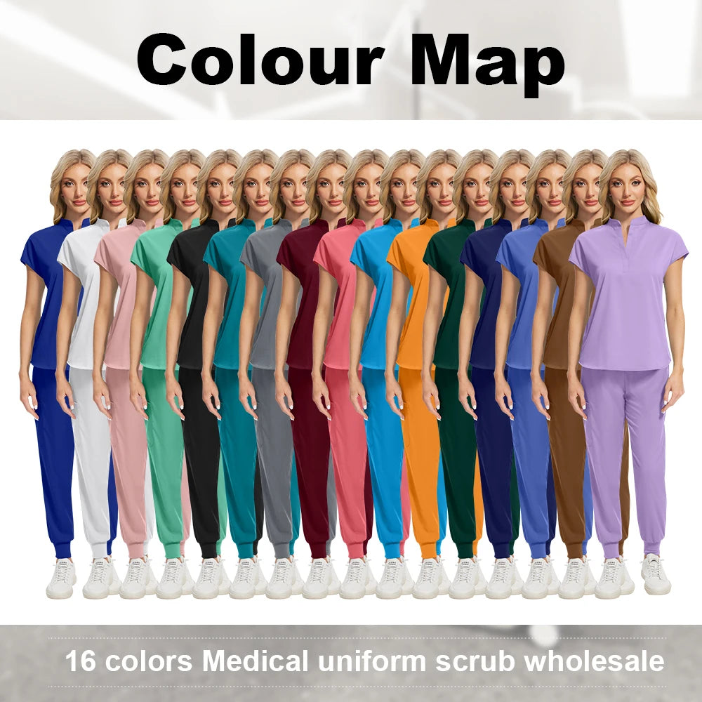 Ensemble Médical Femme - Haut et Pantalon (16 Couleurs)