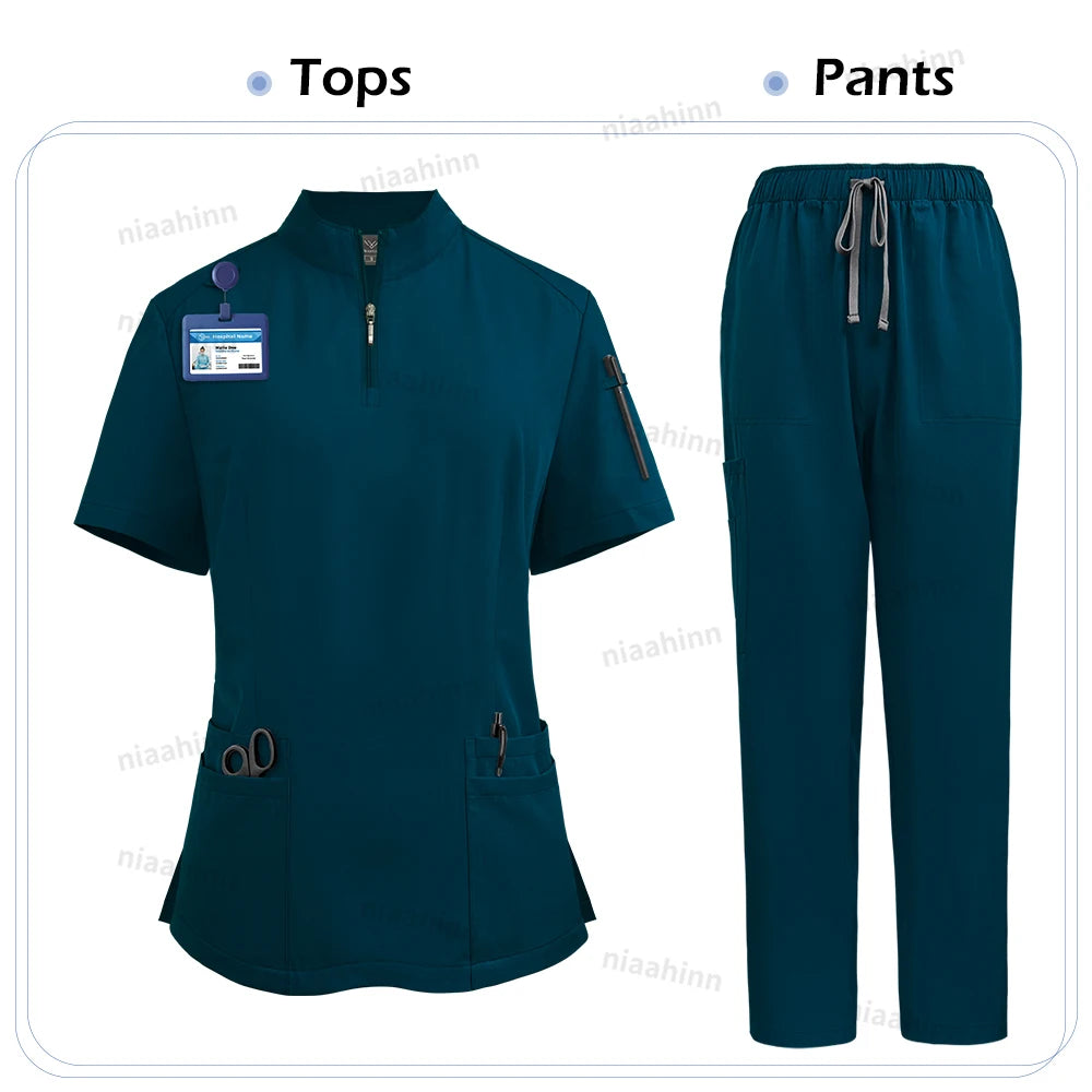 Ensemble Médical Femme - Haut et Pantalon (9 Couleurs)
