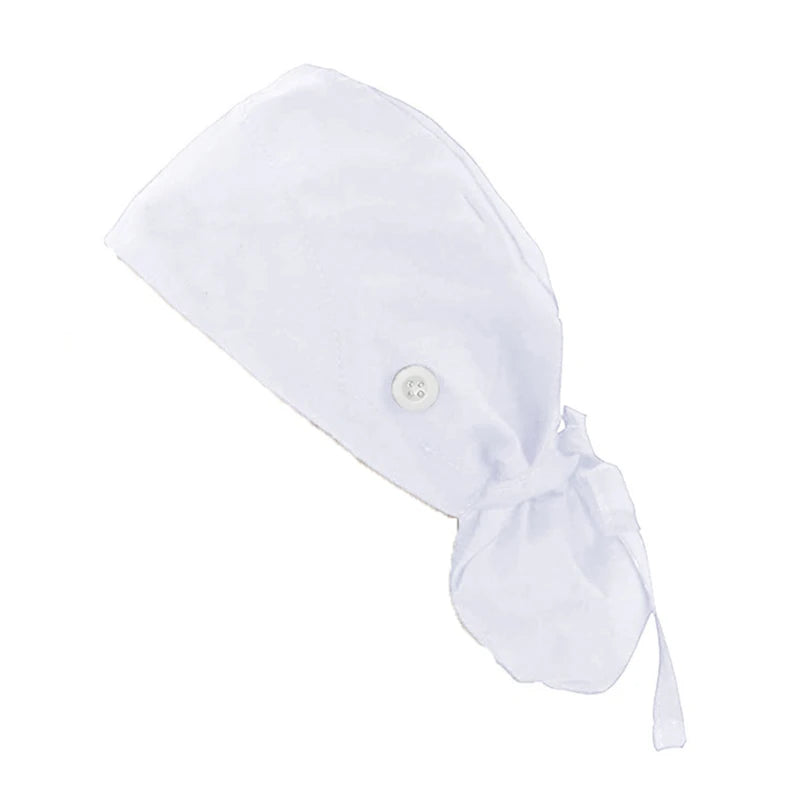 Bonnet chirurgical avec bouton unisexe - Calot médical pour élastiques de masque