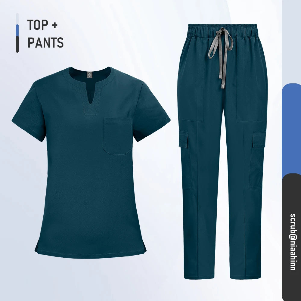 Ensemble Médical Femme - Haut et Pantalon (10 Couleurs)