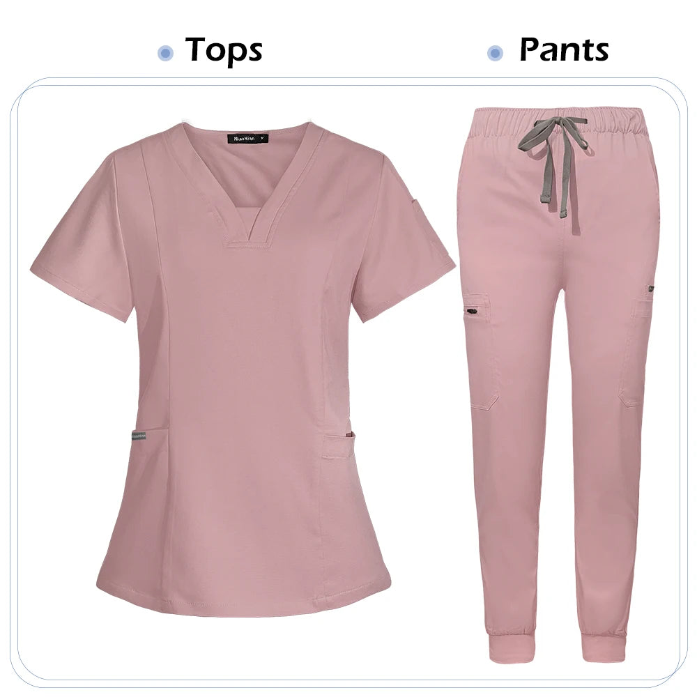 Ensemble Médical Femme - Haut et Pantalon (8 Couleurs)