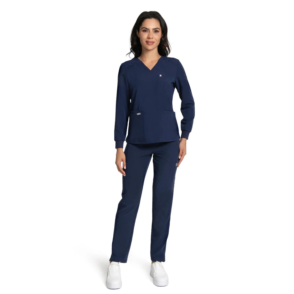 KUNGFU SCRUBS Ensemble médical femme manches longues antibactérien