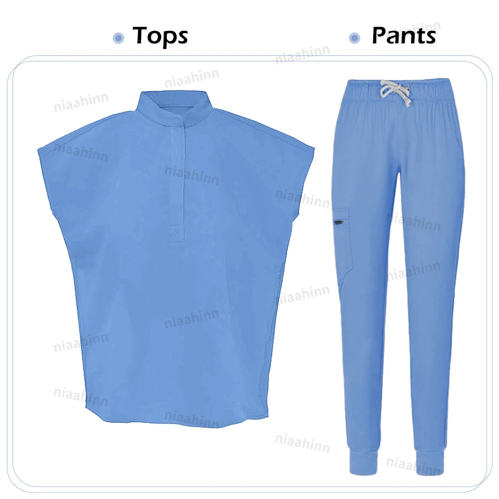 Ensemble Médical Unisexe - Haut Col V et Pantalon (5 Couleurs)