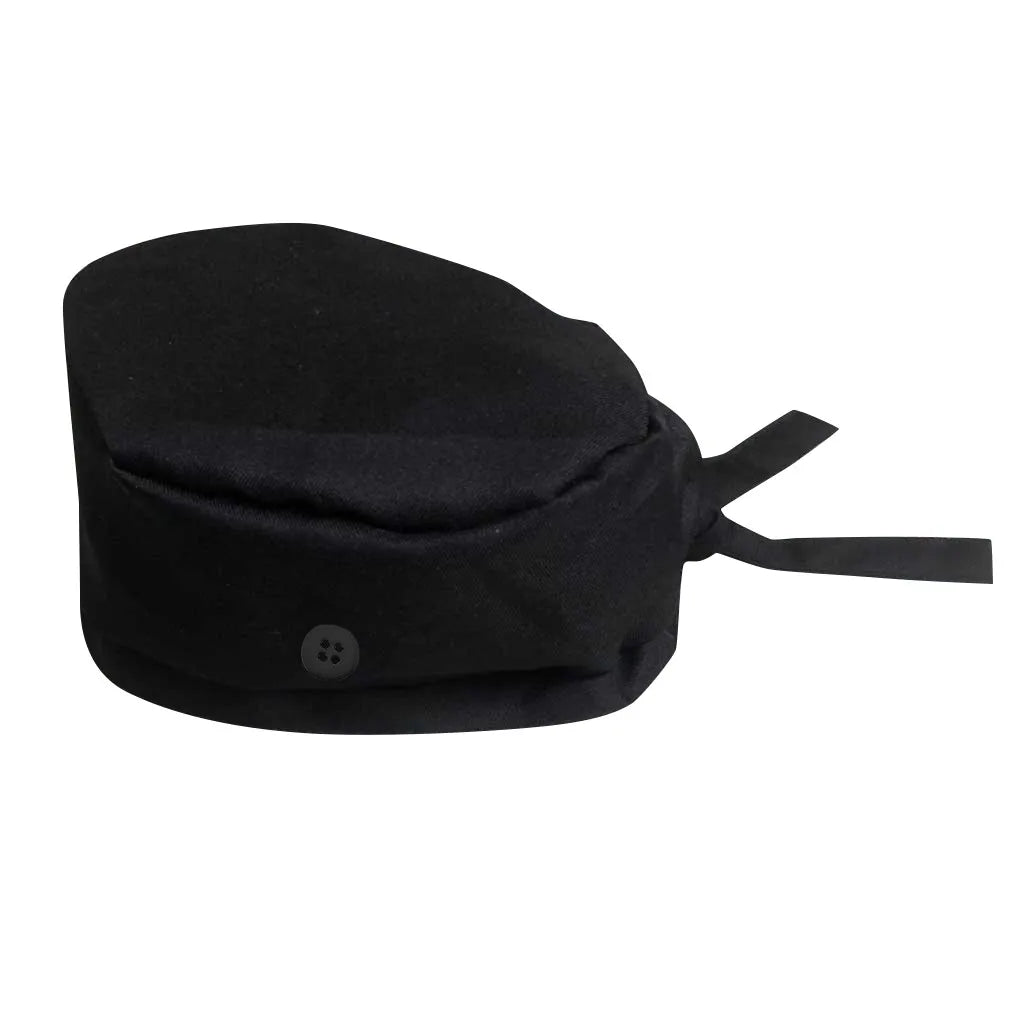 Bonnet médical avec bouton et bandeau anti-transpiration - Style bouffant ajustable