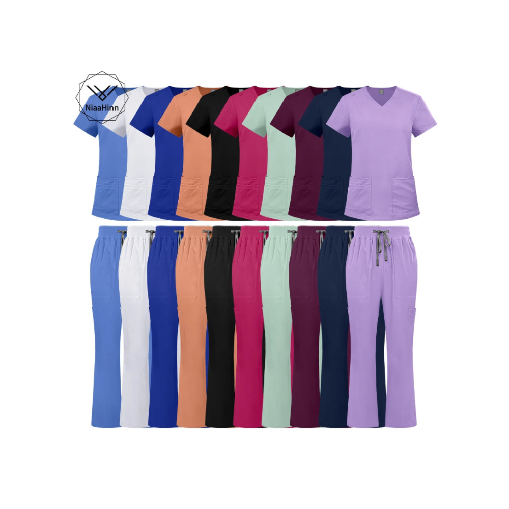 Ensemble Médical Col en V (10 Couleurs)
